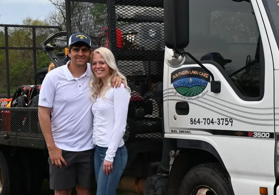 Codey Miller and his wife pose for a photo