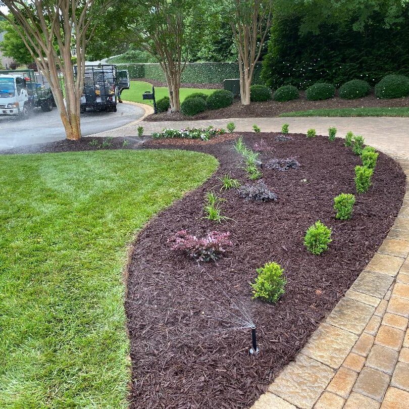 Mulch bed installation