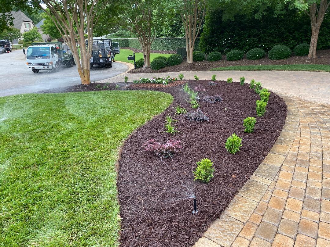 Mulch bed installation